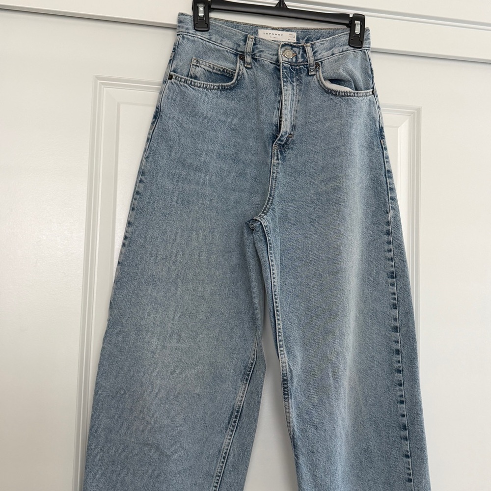 Topshop Baggy jeans in a light blue wash